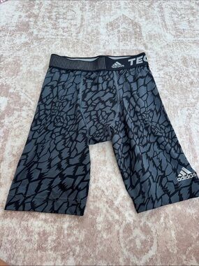 adidas Black & Gray Graphic Compression Boxer Briefs